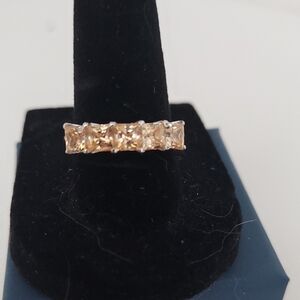 J Francis Fancy Yellow Zircon Ring